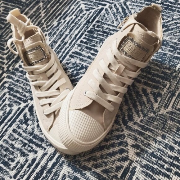*Limited Edition Zara Girl Hightop Suede Sneakers- Size 38 Adults or Youth 6.… - Picture 8 of 10